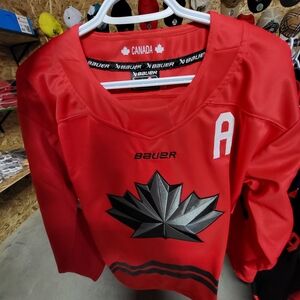Kids Mcdavid 2026 Team Canada Bauer Red Canada Hockey Jersey